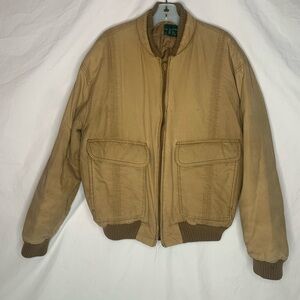 vintage Hill & Archer bomber work jacket sizeL quilted liner front pockets